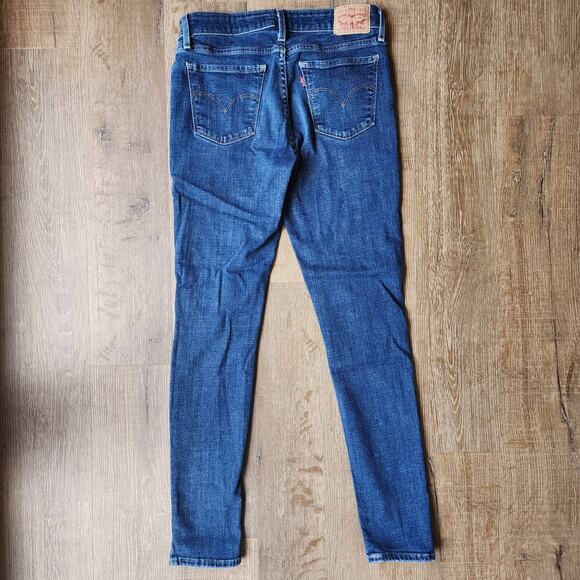 Levi Strauss Distressed 711 Mid-Wash Skinny Jeans | Women's W28 L30 - Picture 5 of 11